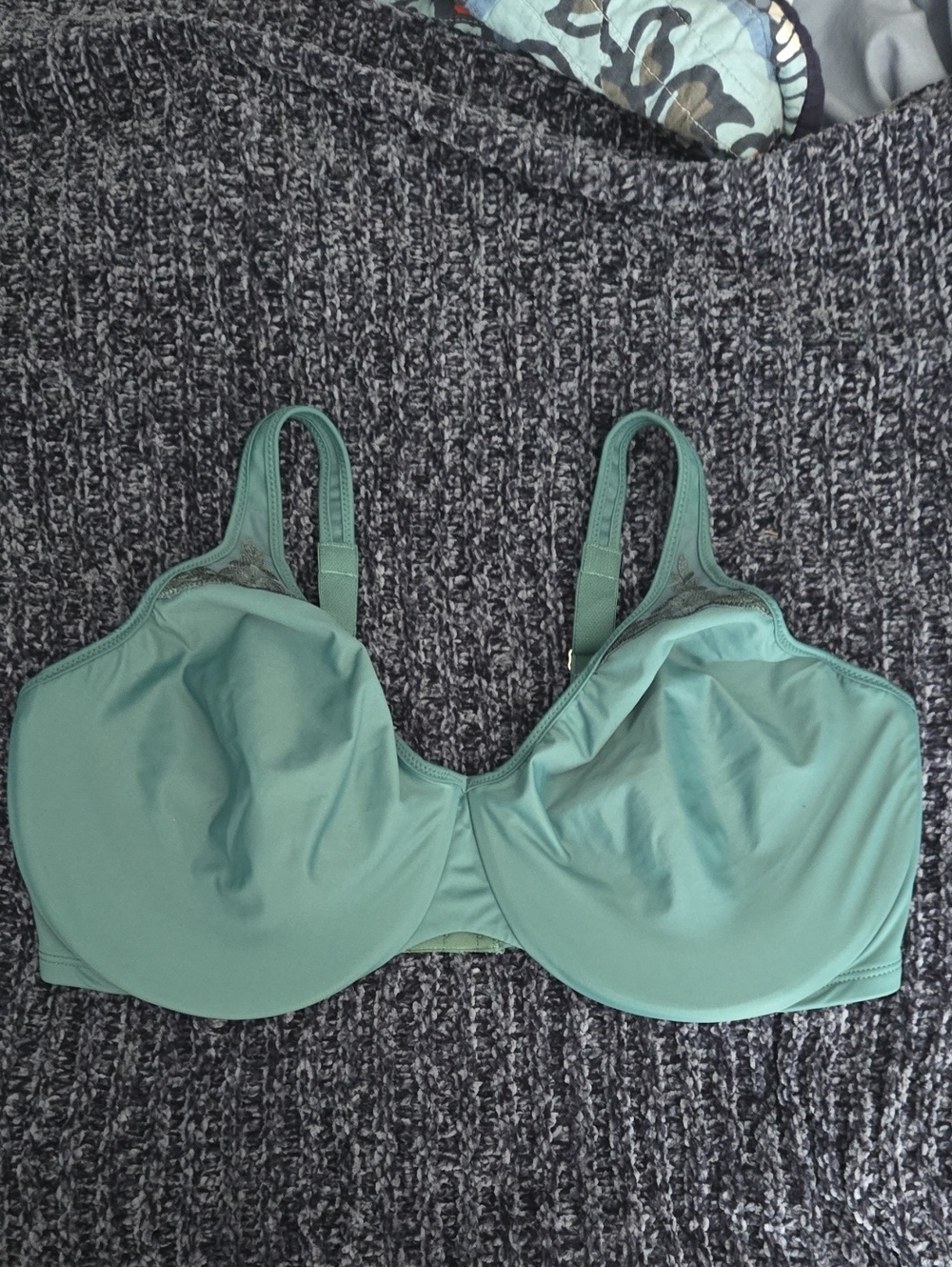 Bali Full-Coverage Minimizer Underwire Bra in Teal Green